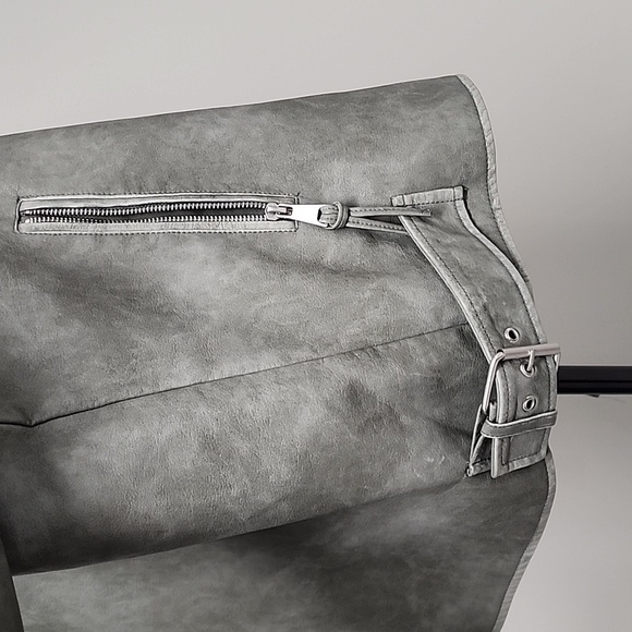 ZARA Faux Leather Washed Jacket - Picture 9 of 16